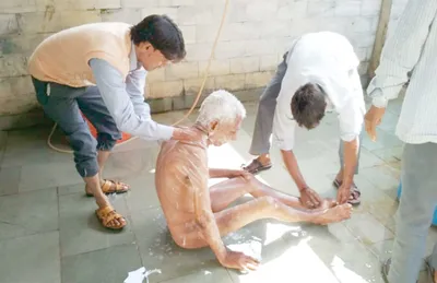 Residents at Apna Ghar Ashram