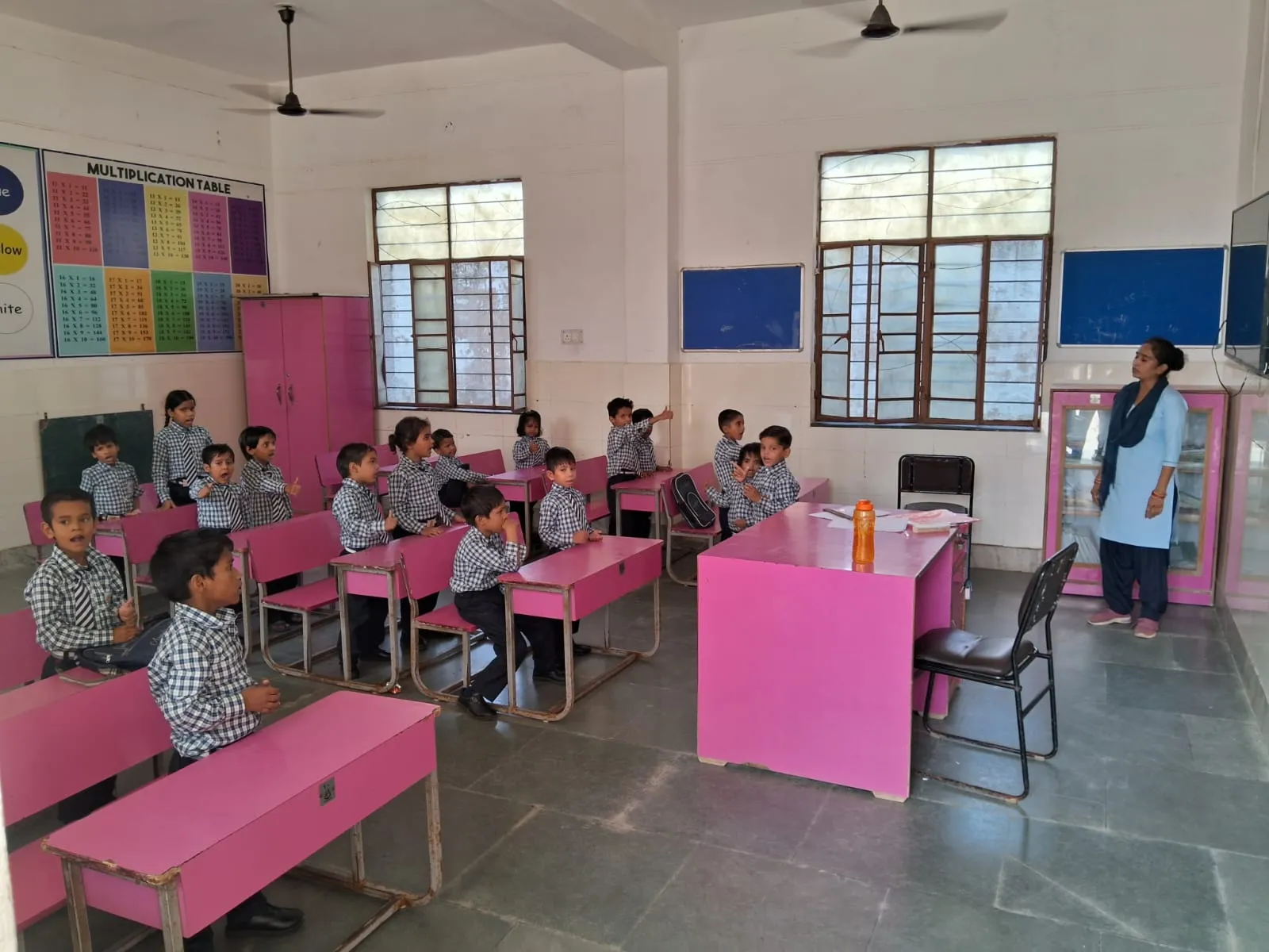 Children in Apna Ghar School classroom